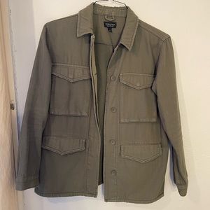 Topshop Green Utility Chore Coat